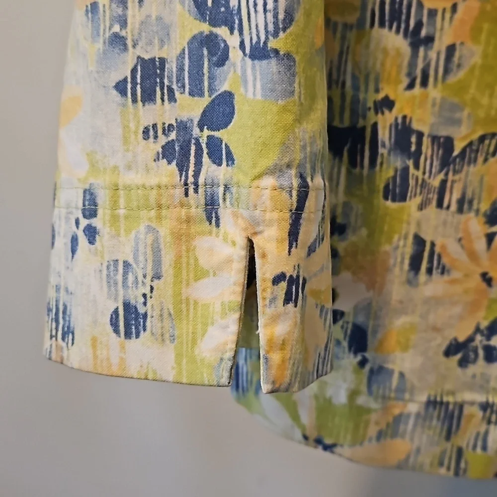 KORET CITY BLUES VINTAGE WOMEN'S MULTICOLOR FLORAL 3/4 SLEEVE  JACKET SIZE L - Picture 7 of 9